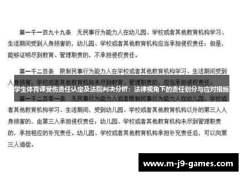 学生体育课受伤责任认定及法院判决分析：法律视角下的责任划分与应对措施